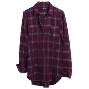 DONATED {Madewell} Flannel classic ex-boyfriend shirt in Jensen plaid